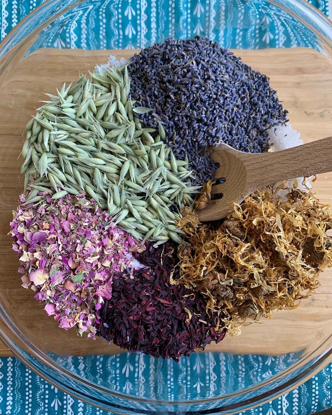 Botanical Bath Blend Herbal Bath Tea Tub Infusion Etsy