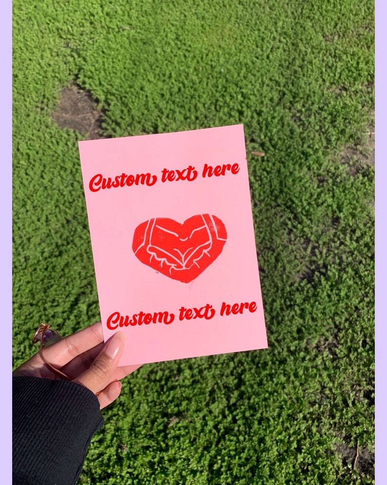 Boob Heart Valentines Card