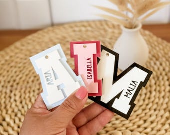 Personalized Backpack Tag | Acrylic Name Tag | Custom Bag Tag for Kids | School Backpack Tag | Lunch Box Tag | Back to School | Bag Charm