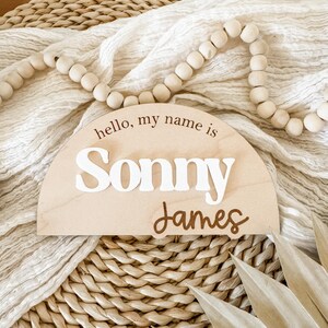 Personalized Wooden Baby Name Sign: Custom Nursery Decor