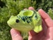 Unique Smoking Pipe Art Frog Handmade Ceramic Cute Pipes Smoker Gift Mini smoke pipe Pretty womens pipe Funny pipe Beautiful Girly Pipes 