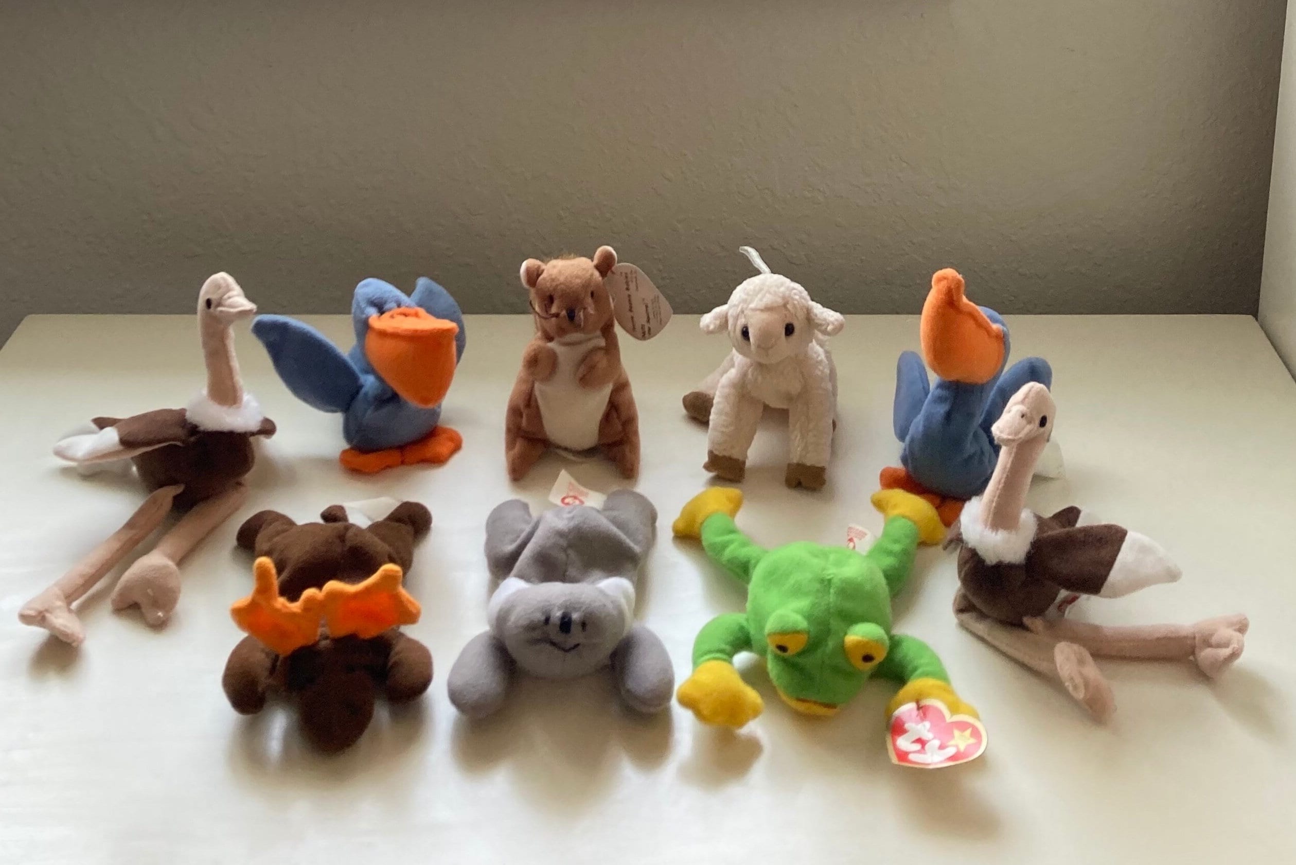 Vintage Mcdonald's Teenie Ty Beanie Babies ~ Set of 9