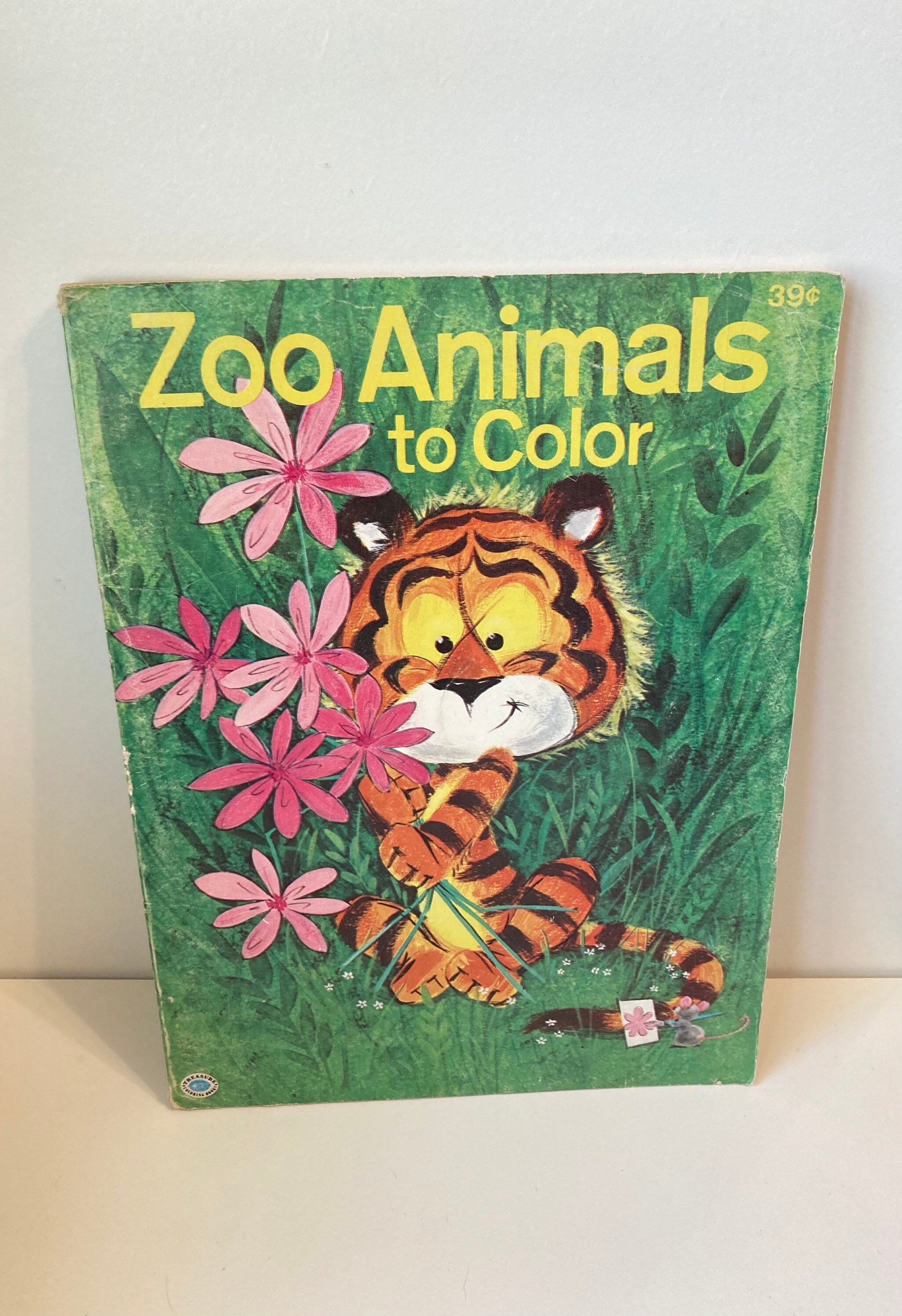 1971 Zoo Animals to Color Vintage Coloring Book Paperback | Etsy