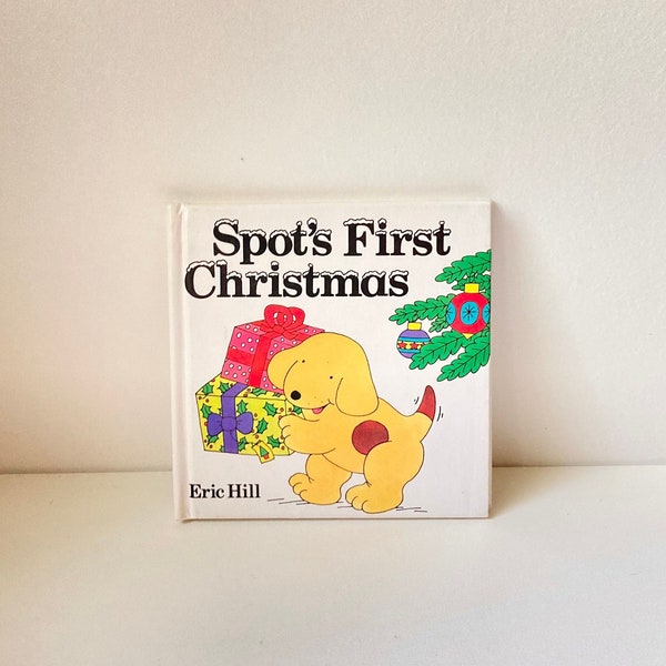 1983 Vintage "Spot's First Christmas" (Lift-the-flap Book) by Eric Hill ~ Miniature Edition ~ Collectibles