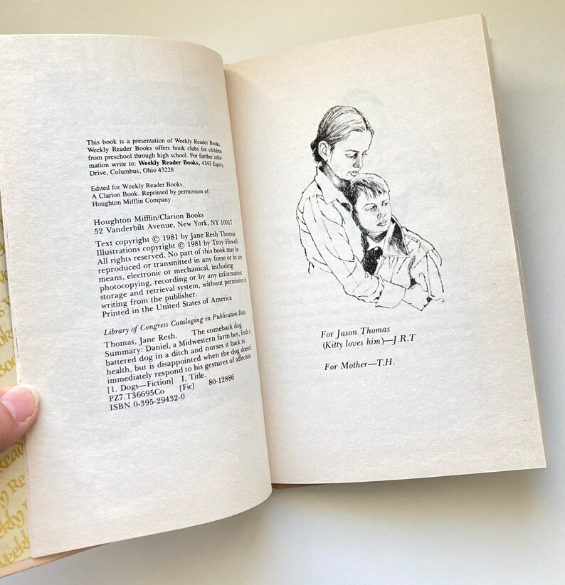 1981 the Comeback Dog Vintage Book by Jen Resh Thomas - Etsy