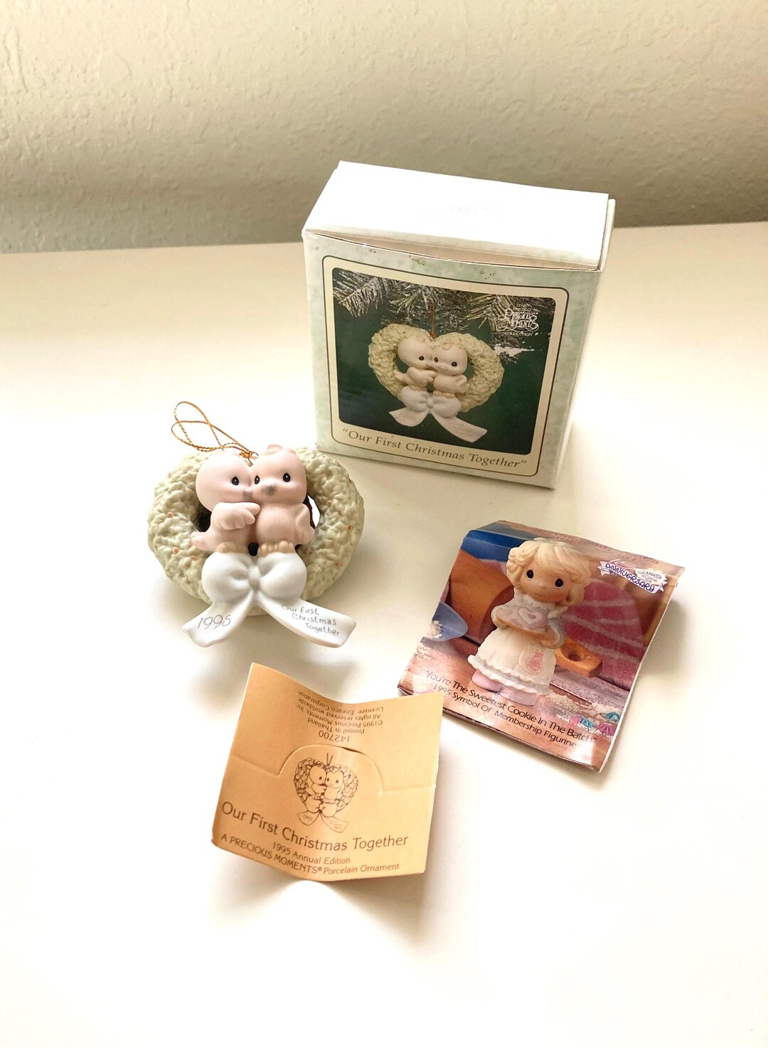 1995 Vintage Precious Moments "our First Christmas Together" Ornament ...