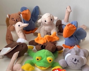 Vintage Mcdonald's Teenie Ty Beanie Babies ~ Set of 9