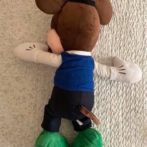 Rare Disney Original Mickey Mouse w/Tie & Hat Large Plush ~ Collectible image 9