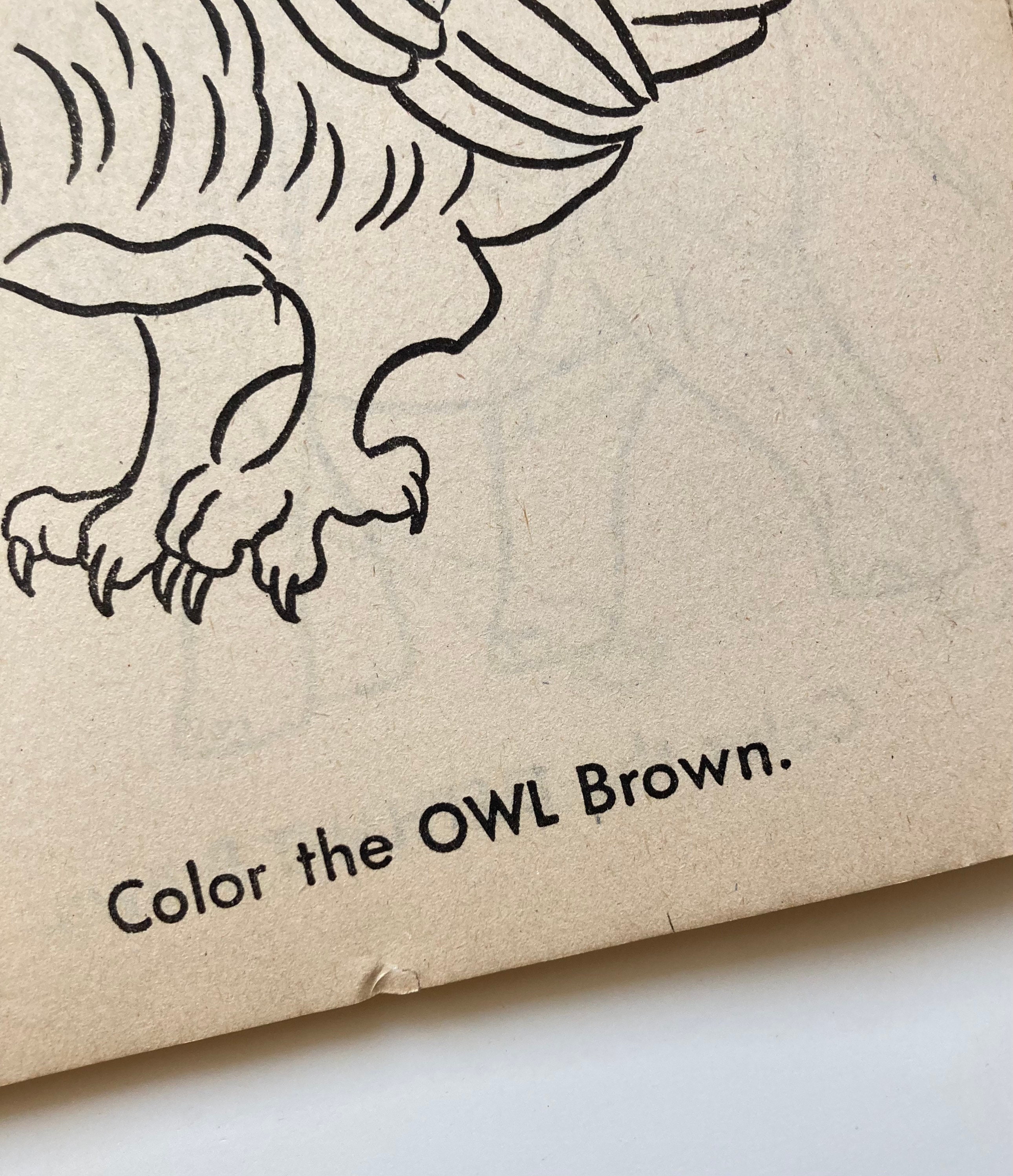 1971 Zoo Animals to Color Vintage Coloring Book Paperback | Etsy