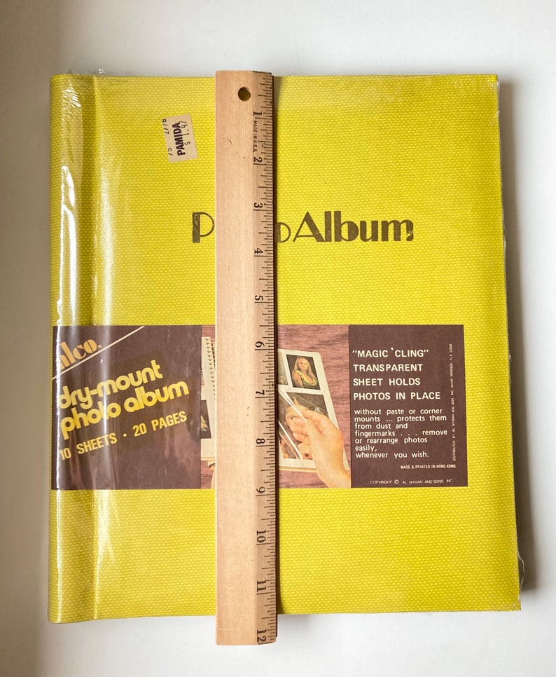 Vintage alco Dry Mount Yellow Photo Album/magic Etsy