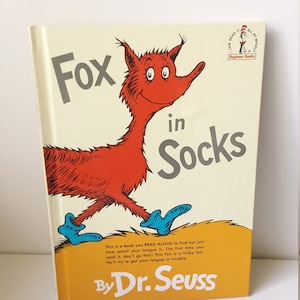 1993 Vintage Dr. Seuss "Fox in Socks"  Hardcover Book ~ Random House Children's Book ~ Collectible