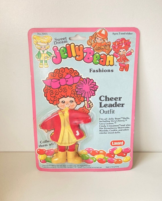 1982 Vintage Sweet Dream Jelly Bean Fashions Doll Cheer Leader