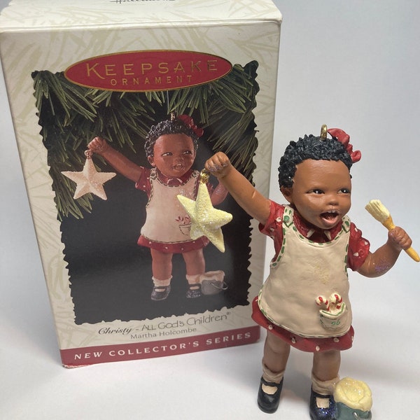 1996 Vintage Hallmark "Christy All Gods Children" Keepsake Ornament ~ Collectible