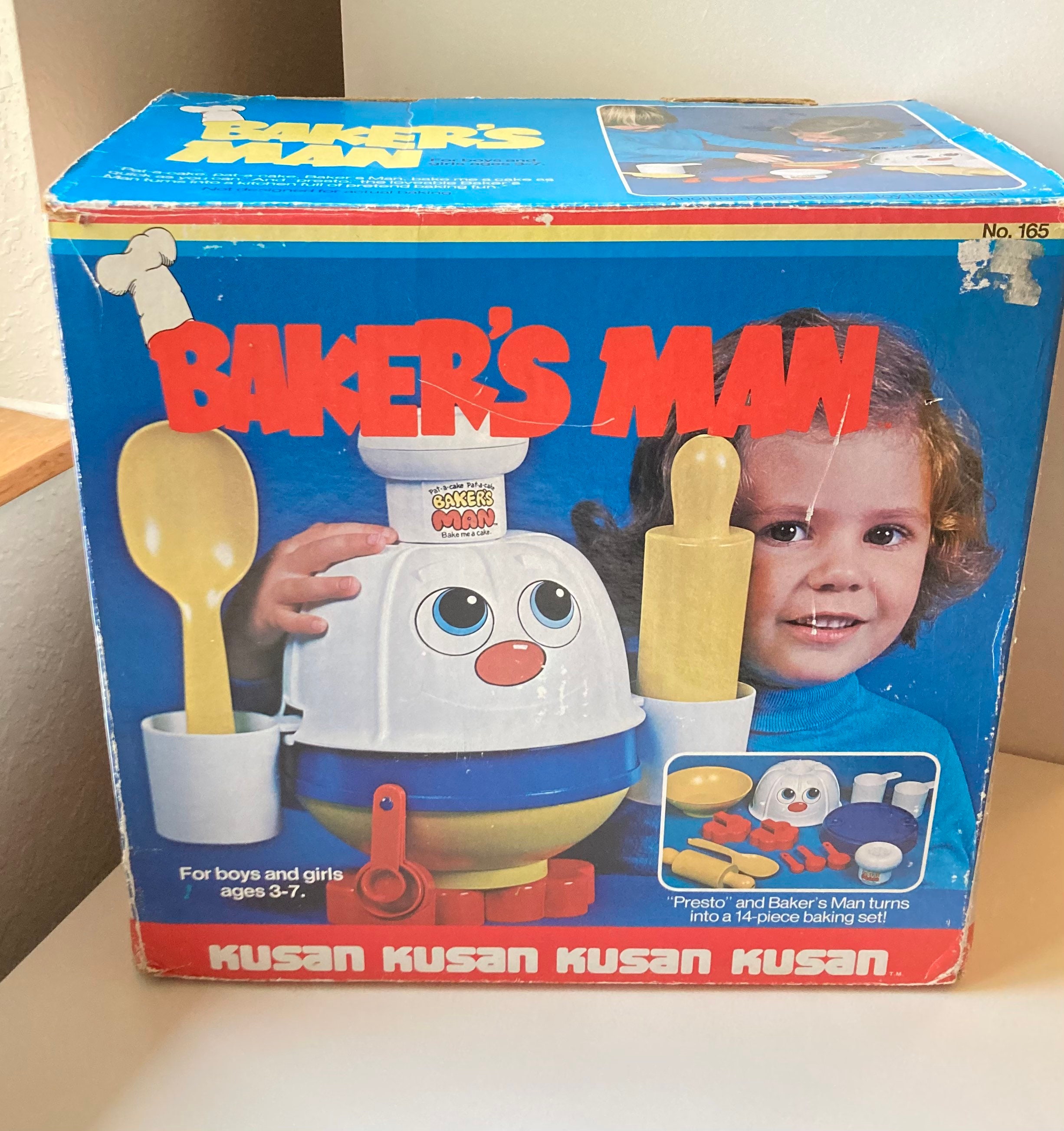 Vintage Bakers Man Cooking Toy by Kusan 165 Play Pretend | Etsy