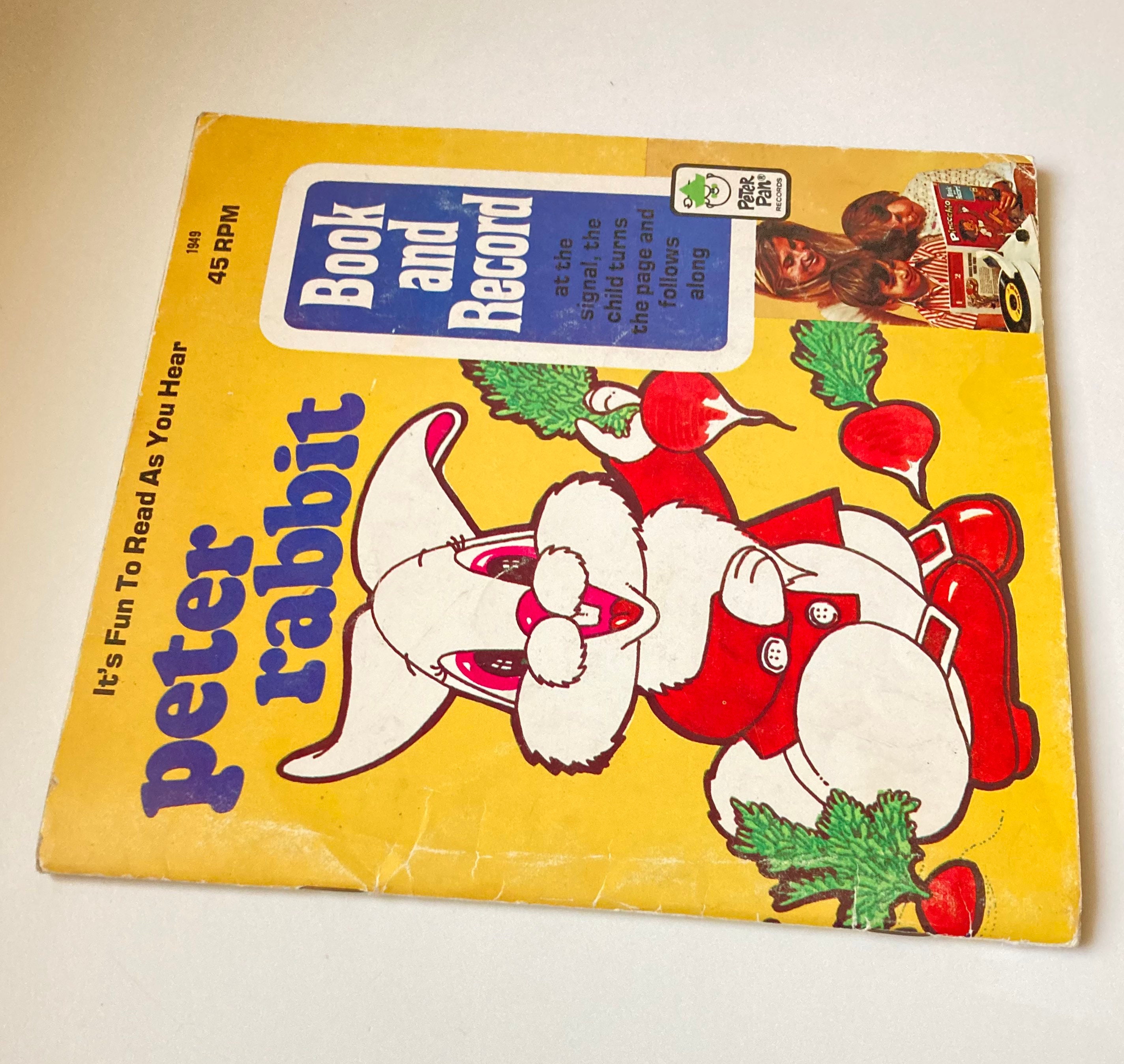 Peter Rabbit 45 Rpm Record 1971 Peter Rabbit and 45 RPM Record ~ Vintage Children's Book ...
