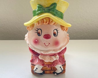 Vintage Lefton Humpty Dumpty Nursery Rhyme Planter Japan ~ Collectible