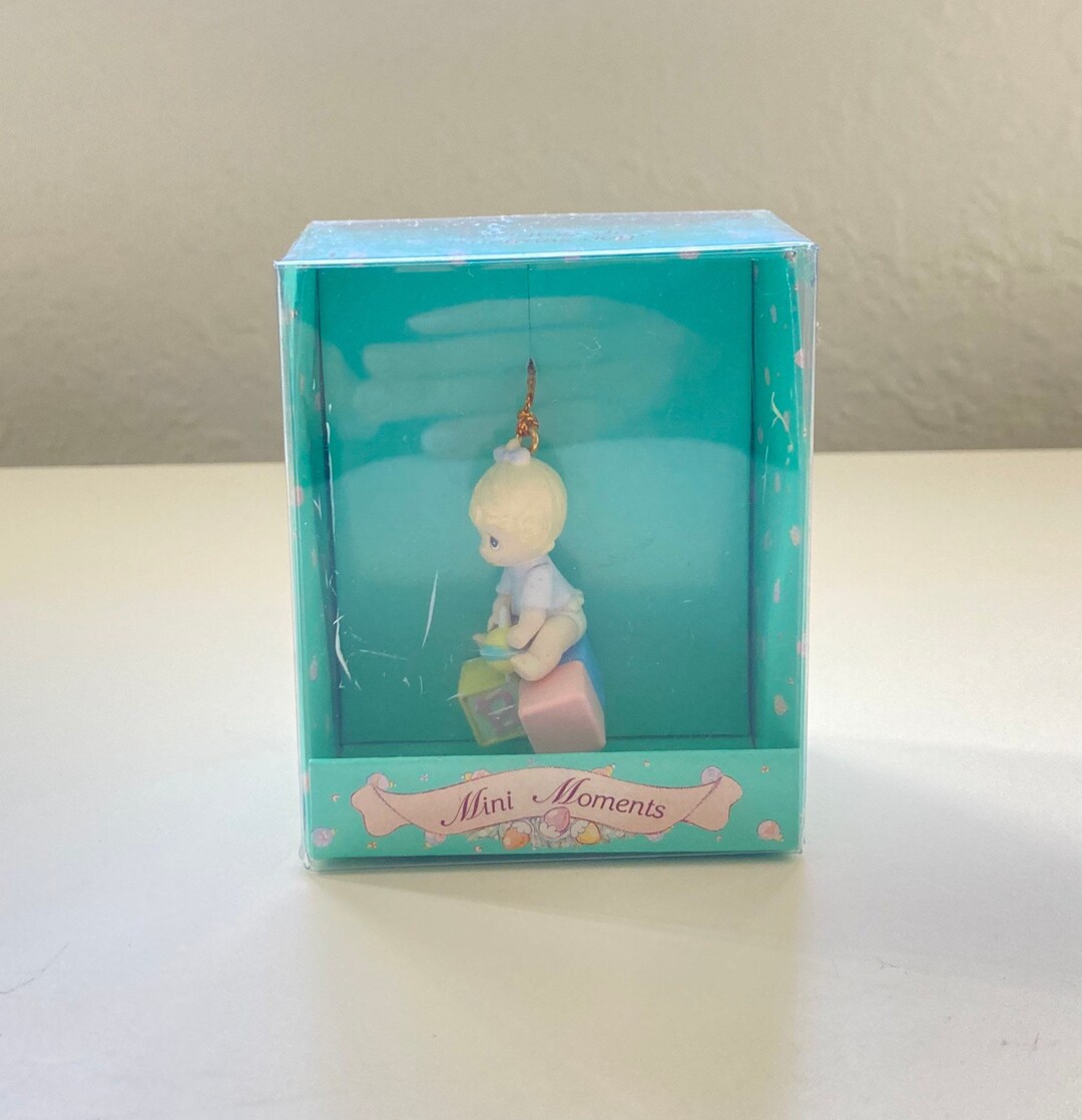 1994 Precious Moments Mini Moments "building up Christmas Joy" Vintage ...