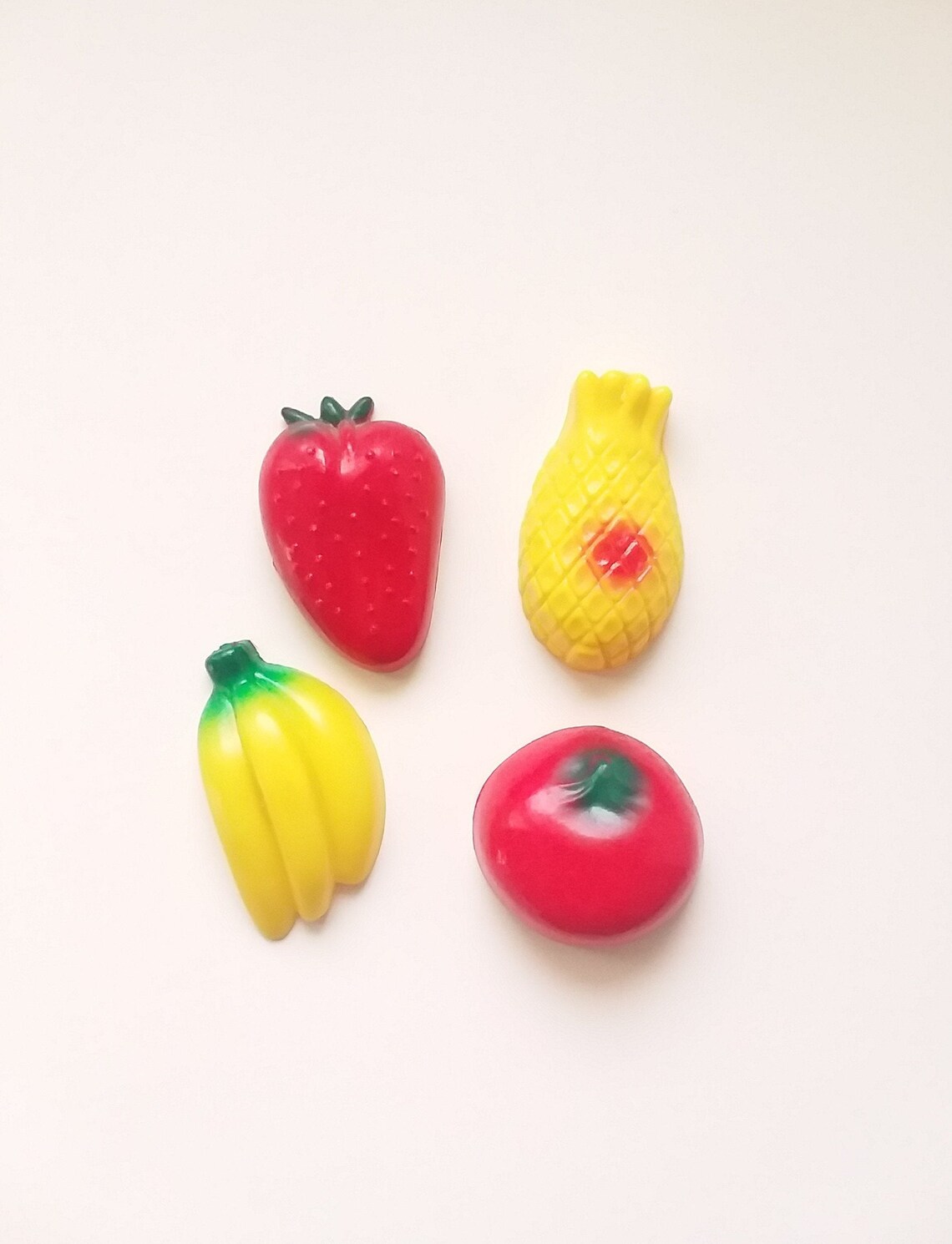 Vintage Fruit Set of 4 Retro Refrigerator Etsy