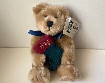 Vintage First & Main Inc. "Joy" Bear Plush ~ Merry Messengers ~ Collectible