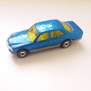 1981 Vintage Hot Wheels Mercedes-Benz 380 SEL Diecast Car ~ Blue Metal Flake ~ Collectible