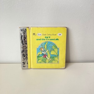 Vintage Pocket Miniature A Little Little Golden Book Jack and The Beanstalk ~ Collectible