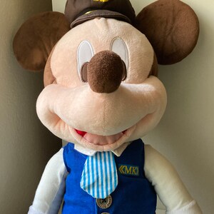 Rare Disney Original Mickey Mouse w/Tie & Hat Large Plush ~ Collectible image 5