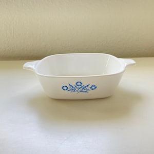 Vintage Corning Ware Petite Pan Blue Cornflower Casserole Dish 1 3/4 Cups P-41-B ~ Collectible