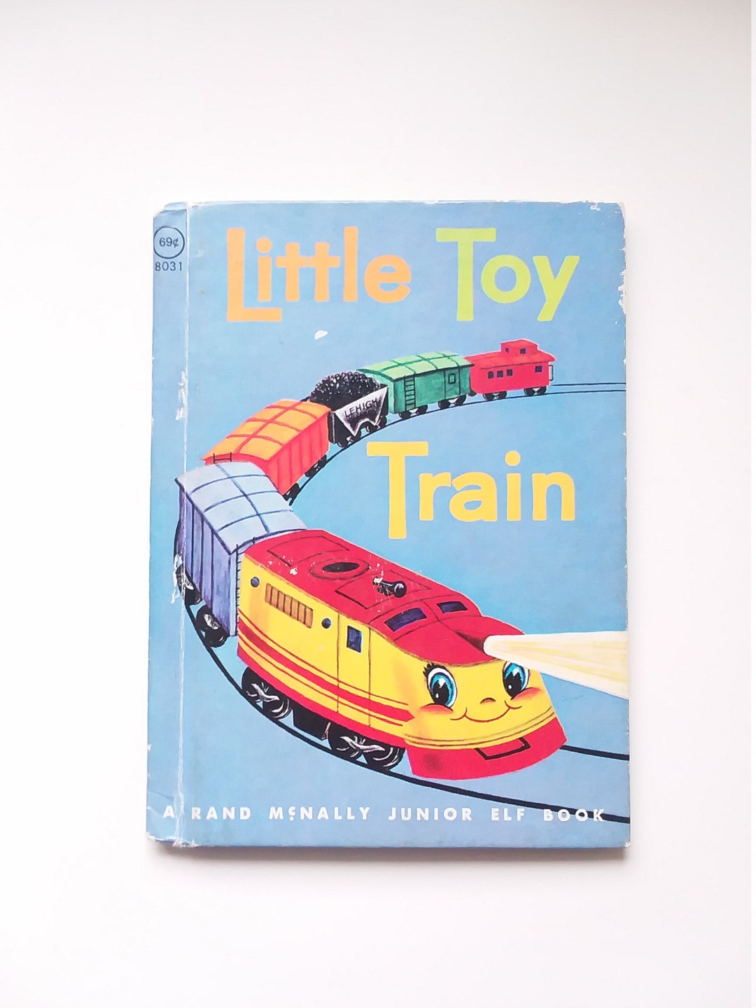 1965 little Toy Train First Edition A Rand Mcnally Junior Elf Book