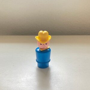 Vintage Fisher Price Little People Farmer Plastic Figurine ~ Collectible