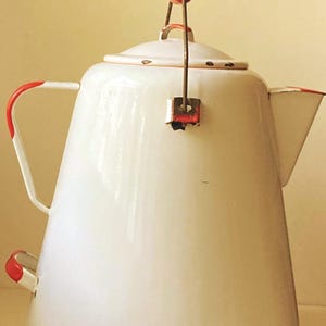 Vintage Kettle Enamelware Coffee Pot/Cowboy Kettle ~ (For Display Use Only) ~ Collectible