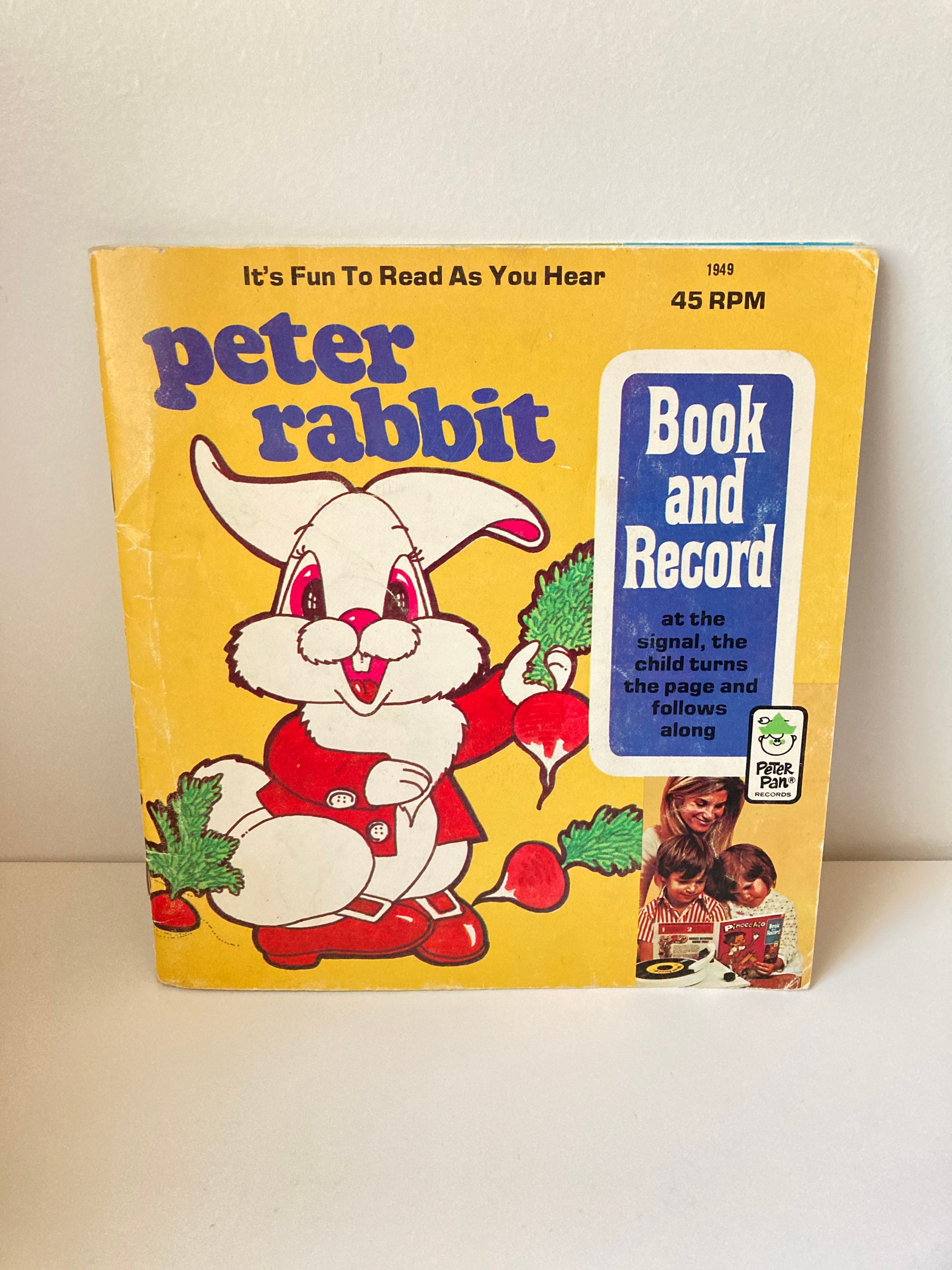 Peter Rabbit 45 Rpm Record 1971 Peter Rabbit and 45 RPM Record ~ Vintage Children's Book ...