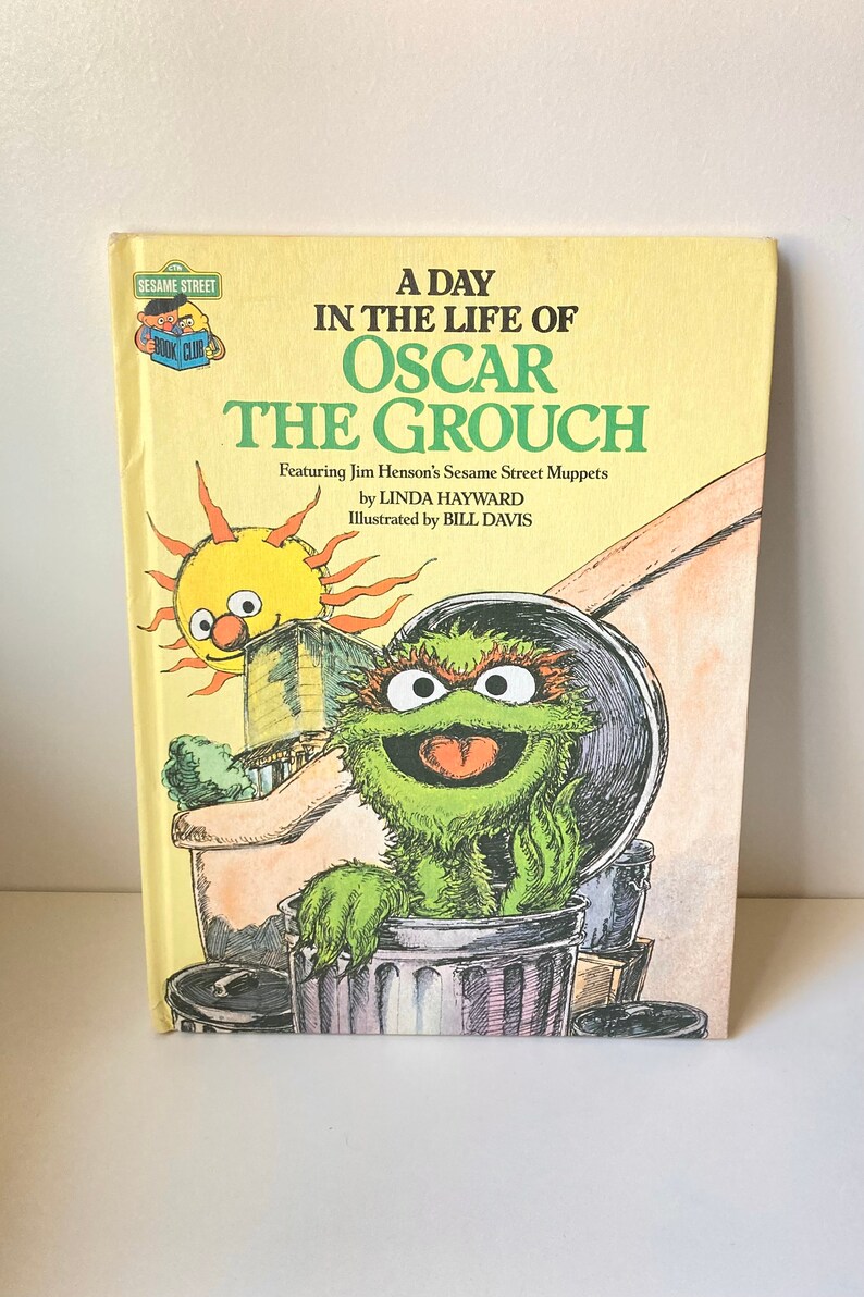 1981 "a Day in the Life of Oscar the Grouch" Vintage Book ~ Collectible ...