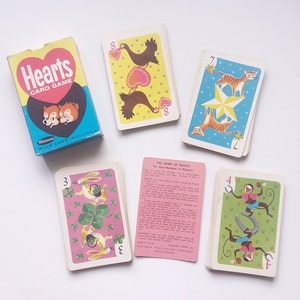 Vintage "Hearts" Cards Games Complete No. 4441 Whitman Publishing  ~ Collectible