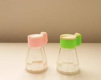 Vintage Syrup Dispensers Salt and Pepper Shakers ~ Set of 2 ~ Collectible