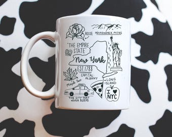 New York City Mug | NYC Skyline Coffee Cup | Travel & Souvenir Mug | Gift for New Yorkers