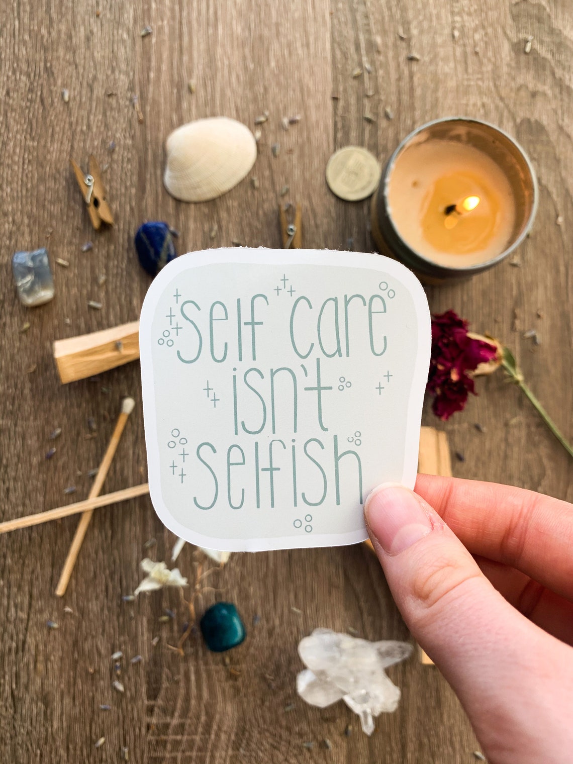 Self Care Isn�t Selfish Sticker Cute Die Cut Sticker Etsy
