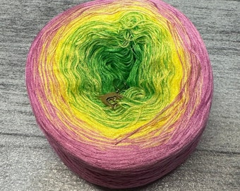 18 - Gradient Yarn Cake, Slow Transition, 100% Cotton, 4-Ply