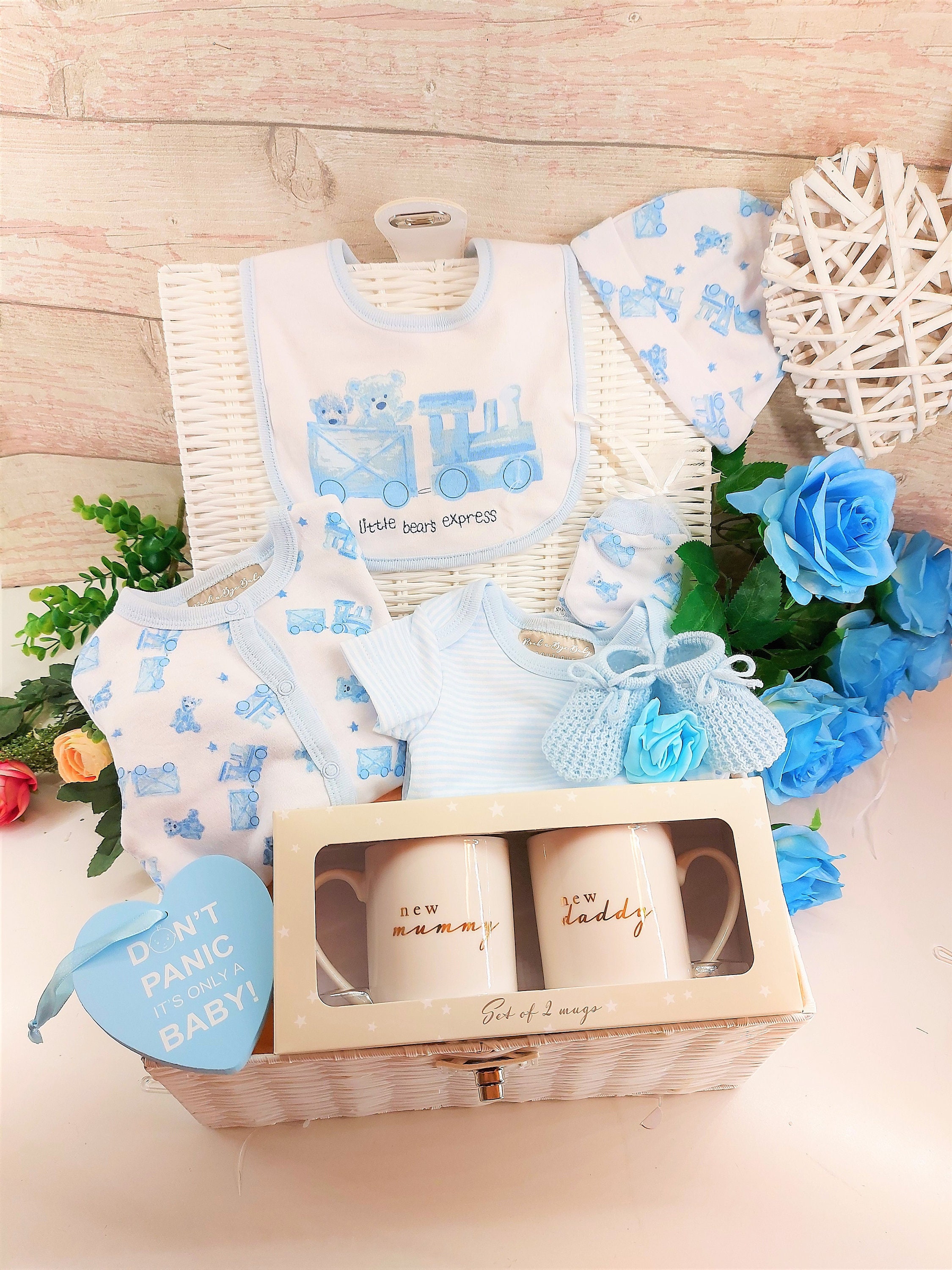 Baby Boy Hamper New Parents Hamper Deluxe Baby Gift basket Etsy