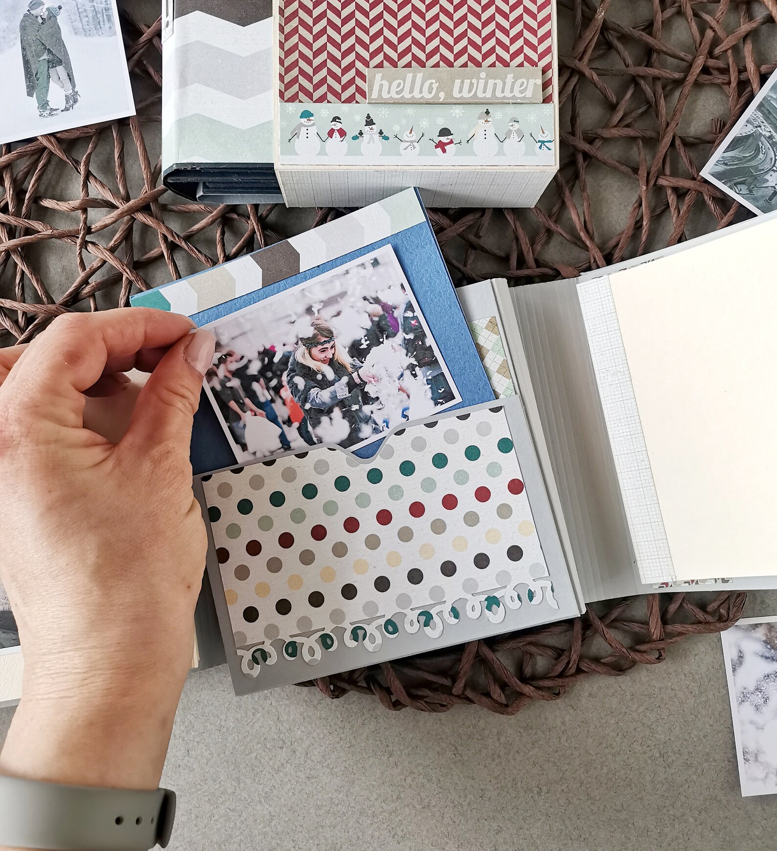 Memory Book 5x5 Photo Album Handmade album Mini Album Etsy