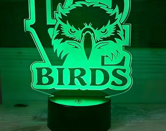 Philadelphia, Eagles, Football, Fan Engraved Acrylic, Color-Changing, LED Night Light