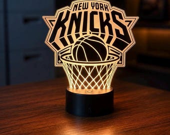 Knicks led-nachtlampje: decor basketbalfan New York