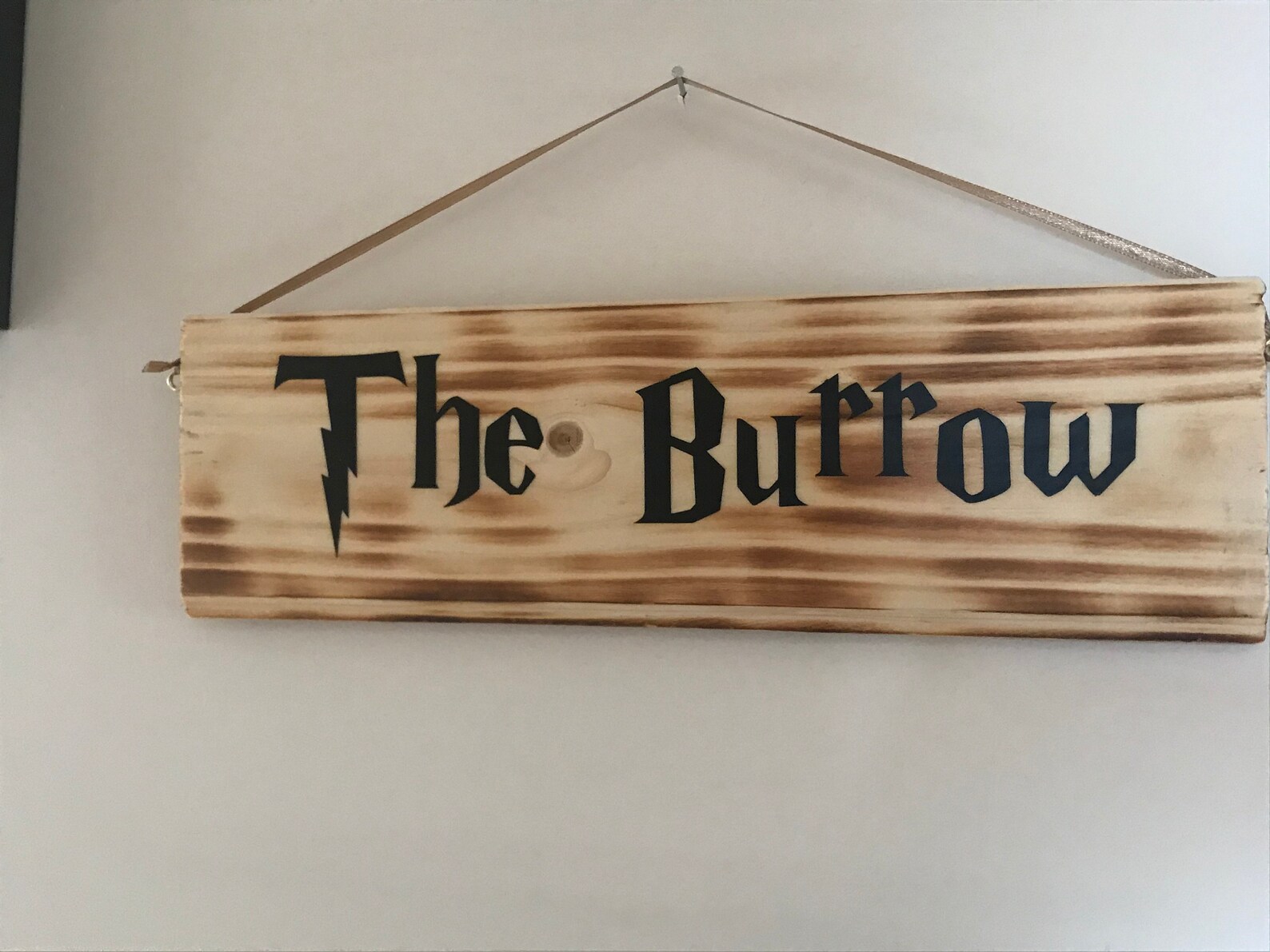 The Burrow Harry Potter inspired wooden sign wall plaque Etsy