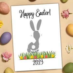 Happy Easter Footprint Art | Easter Bunny Footprint Craft | Easter Baby Craft | Baby Footprint Art | Craft for Infants | Handprint Art