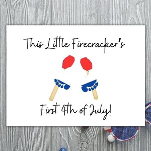 Art de l&#39;empreinte du 4 juillet | Créations artisanales empreintes de pas du 4 juillet pour bébés | Art de l&#39;empreinte de popsicle pétard | Bricolage bébé 1er 4 juillet