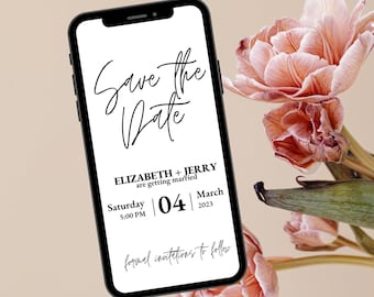 Matrimonio minimalista Save the Date / Save the Date