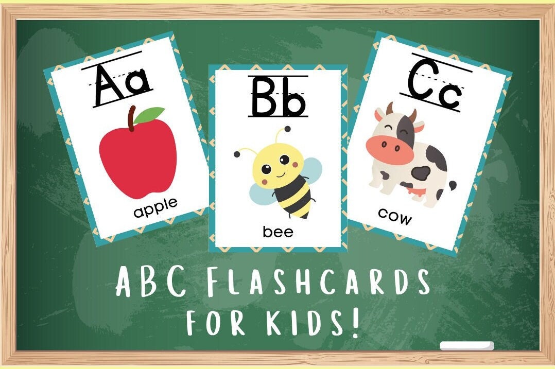 Schede flash per bambini di età 1 2 3 | Flashcard alfabeto per bambini | lettere, numeri, ABC, animali, colori Flash Cards per bambini | 101 carte