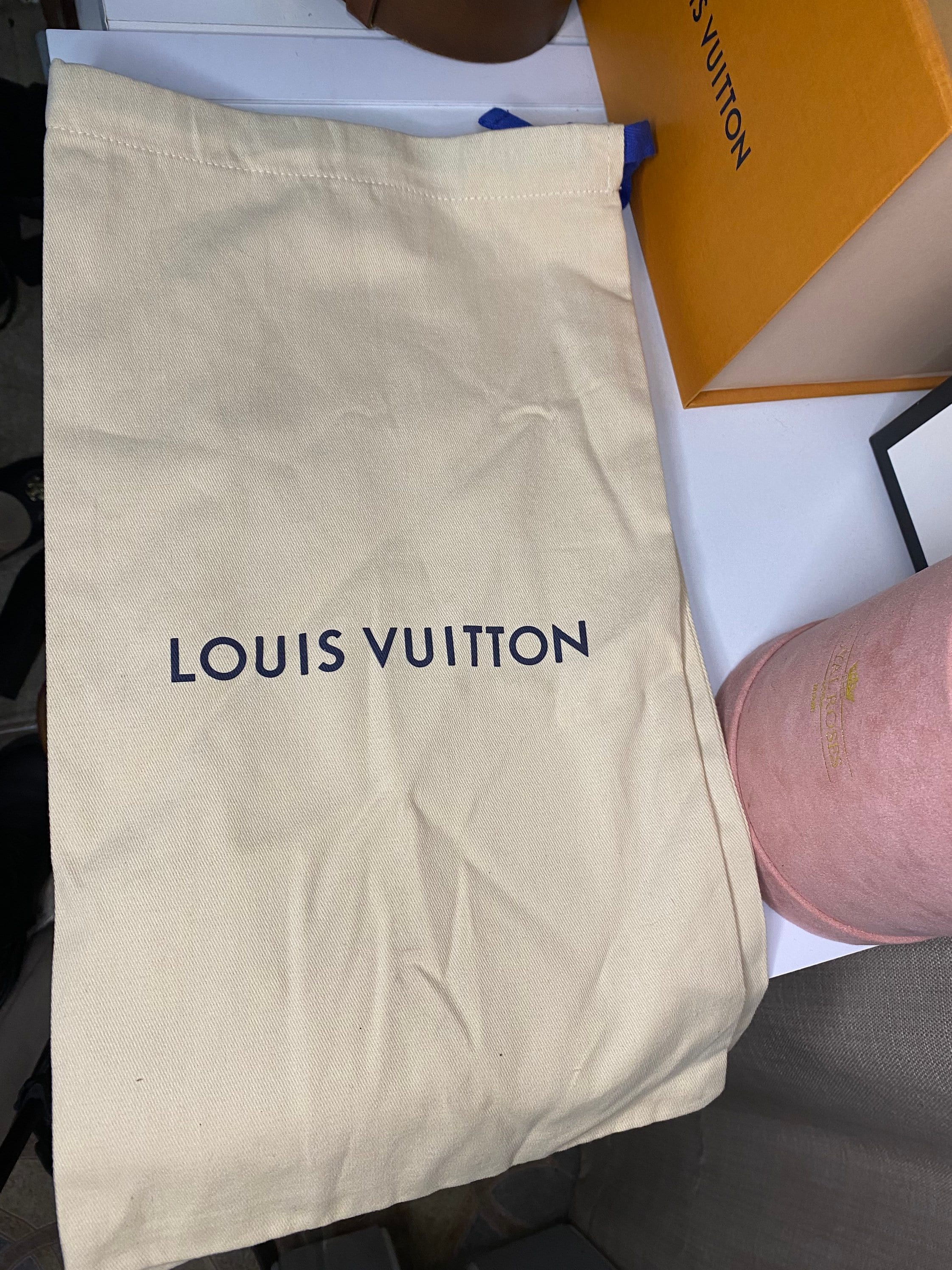 Louise Vuitton dust bag authentic for shoes