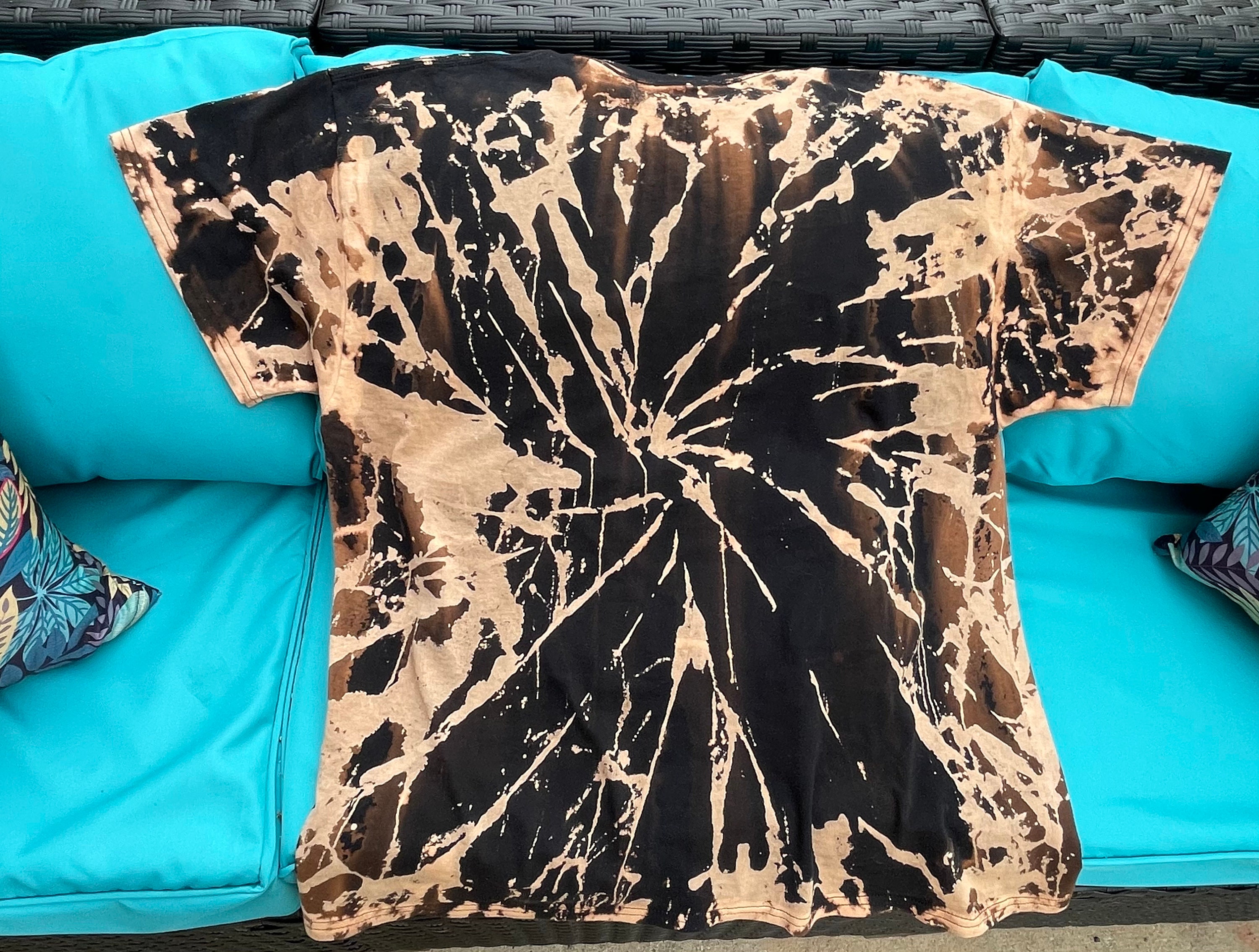 Black TyeDye Shirt Etsy
