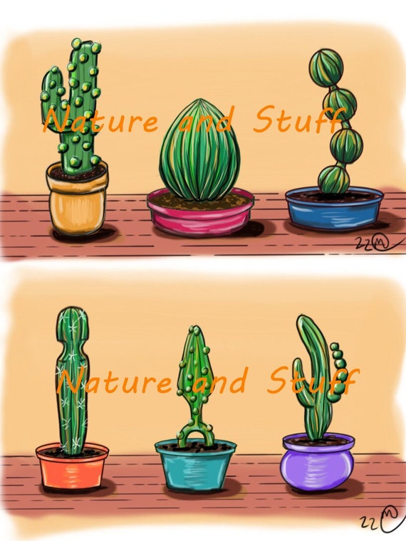 Cactus Print Sexy Plants Digital Art Funny - Etsy
