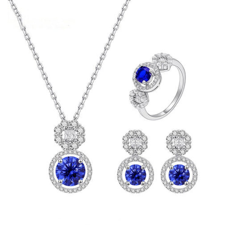 Sterling Silver 925 Jewelry Set Etsy